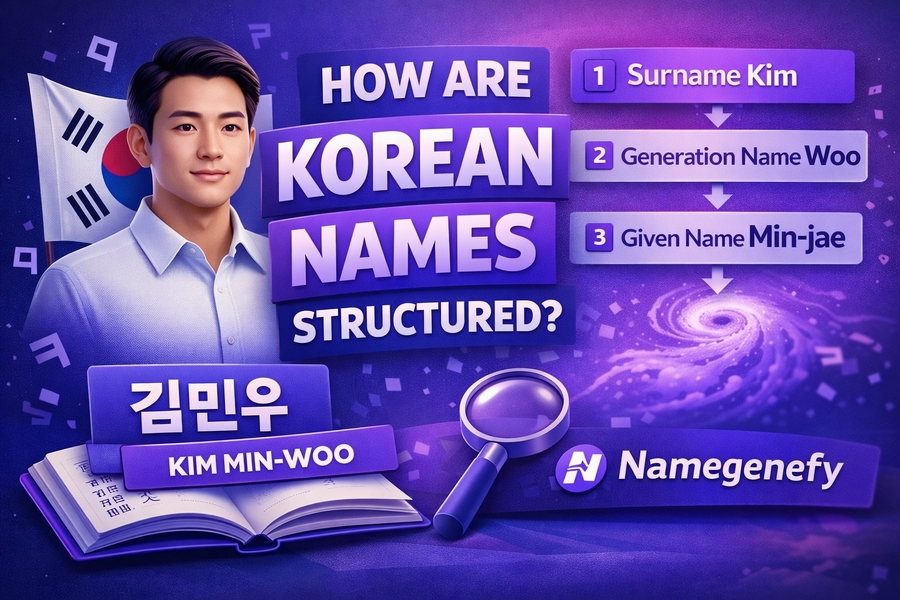 how are korean names structured