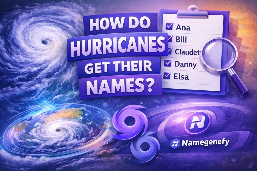 how do hurricanes get their names