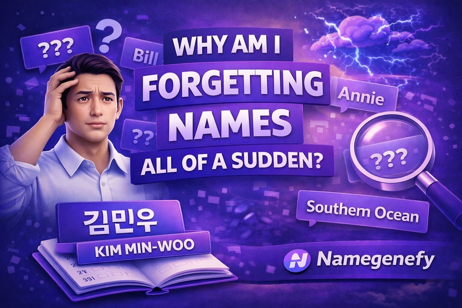 why am i forgetting names all of a sudden